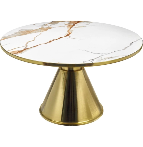 Кофейный столик Atlant 80x45см золотой, металл, керамика