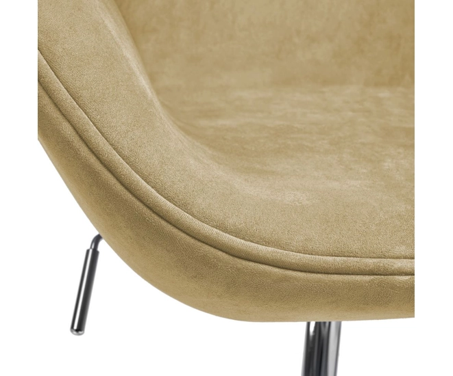 Дизайнерское кресло Swan Style Chair карамельный, искусственная замша фото #7