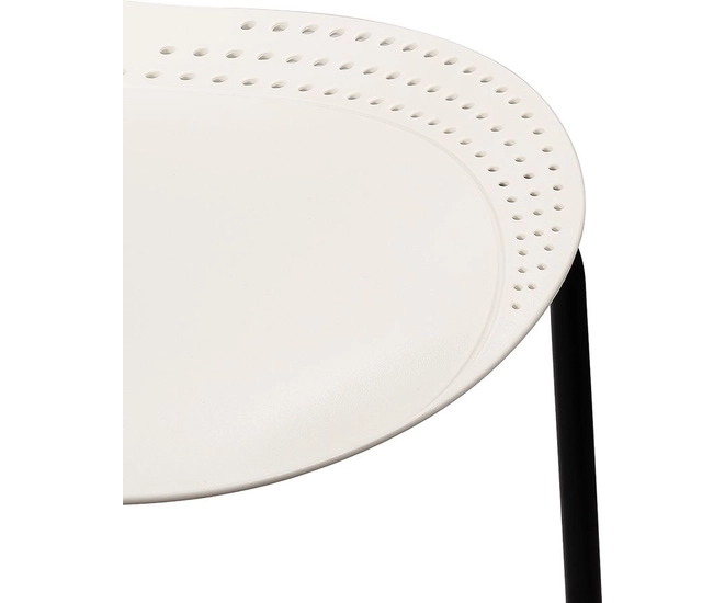 Стул Wave белый с черными ножками фото №12