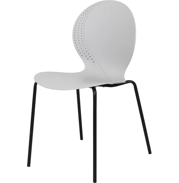 Стул Wave серый с черными ножками