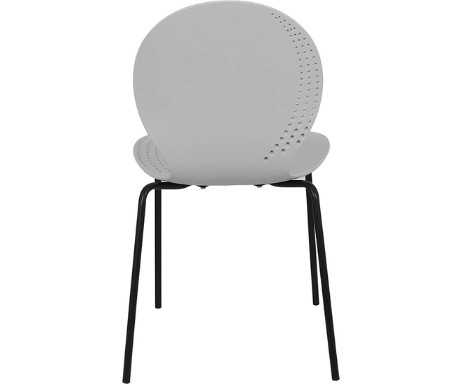 Стул Wave серый с черными ножками фото №5