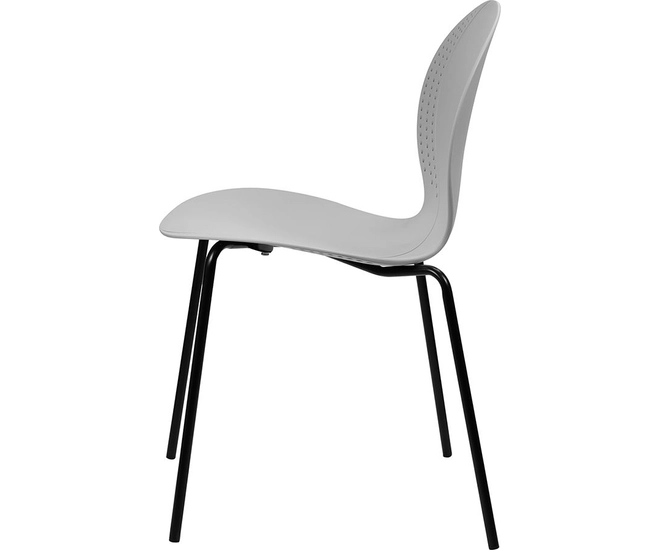 Стул Wave серый с черными ножками фото №8