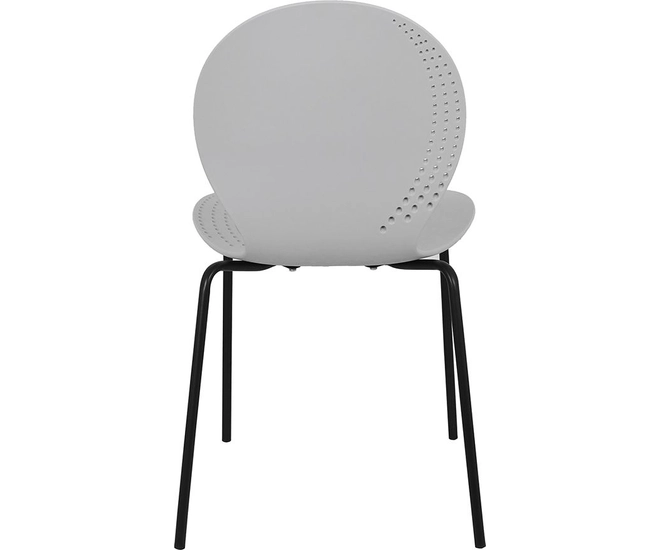 Стул Wave серый с черными ножками фото №9