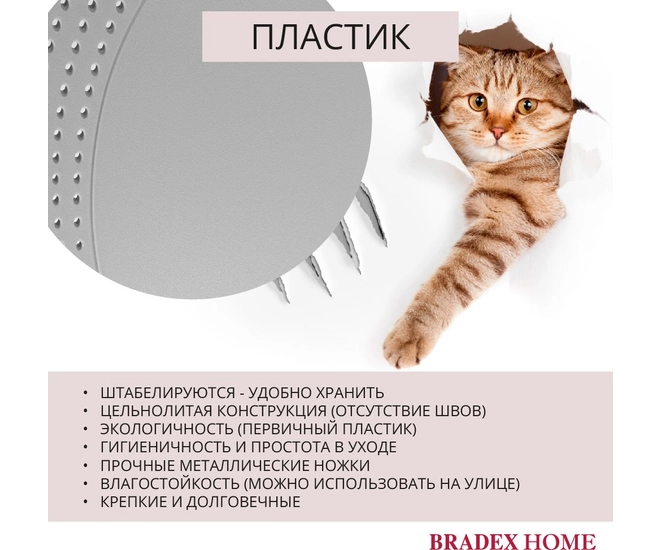 Стул Wave серый с черными ножками фото №21