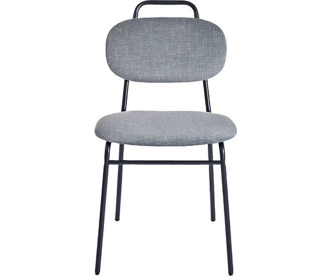 Стул Molly разборный черный каркас серое сиденье фото №2