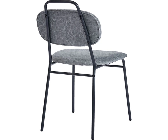 Стул Molly разборный черный каркас серое сиденье фото №5