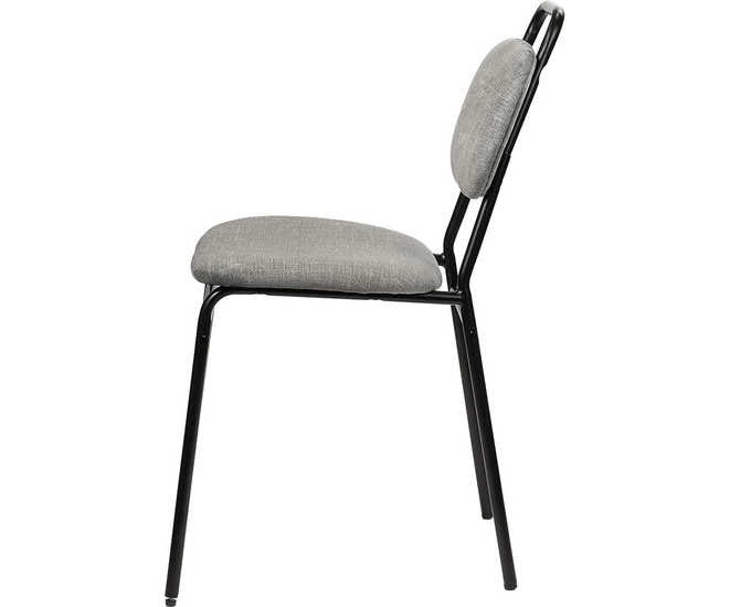 Стул Molly разборный черный каркас серое сиденье фото №7