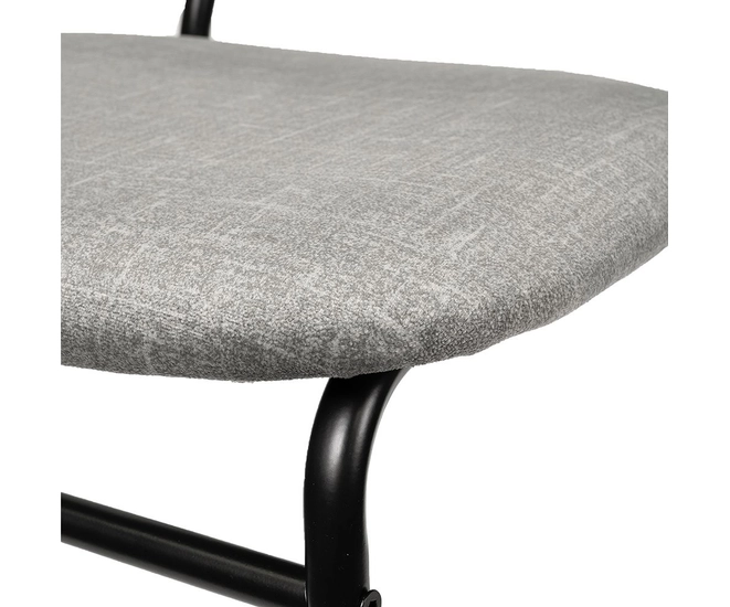 Стул Molly разборный черный каркас серое сиденье фото №10