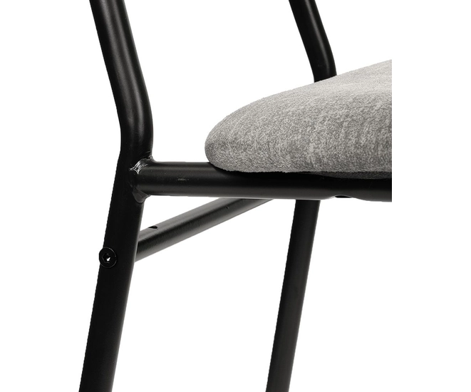 Стул Molly разборный черный каркас серое сиденье фото №11