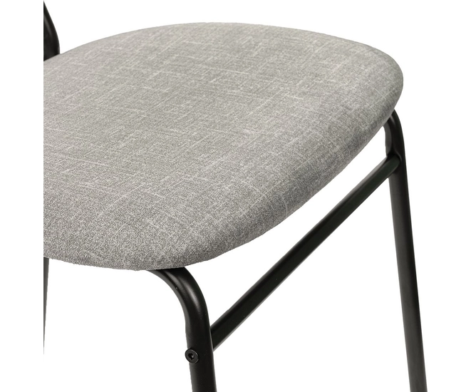 Стул Molly разборный черный каркас серое сиденье фото №12