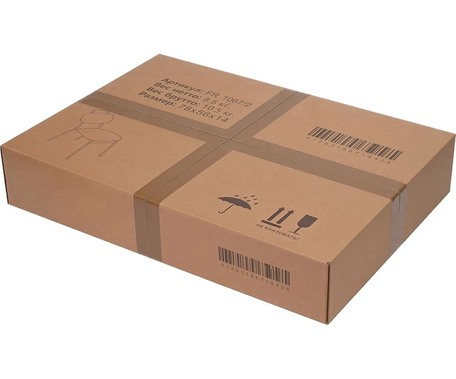 Стул Molly разборный черный каркас серое сиденье фото №16