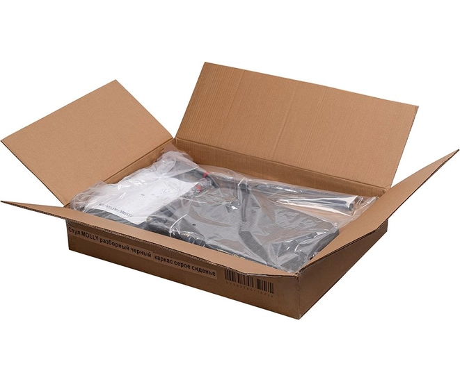 Стул Molly разборный черный каркас серое сиденье фото №19