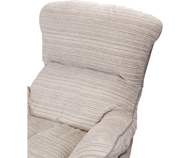 Кресло HUG серый в полоску, экокожа, шенилл фото №9