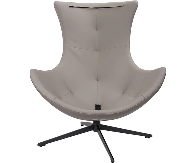 Кресло HUG серый в полоску, экокожа, шенилл фото №13