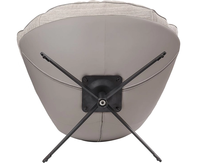 Кресло HUG серый в полоску, экокожа, шенилл фото №16