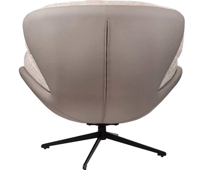 Кресло BLISS серый, экокожа, шенилл фото №8