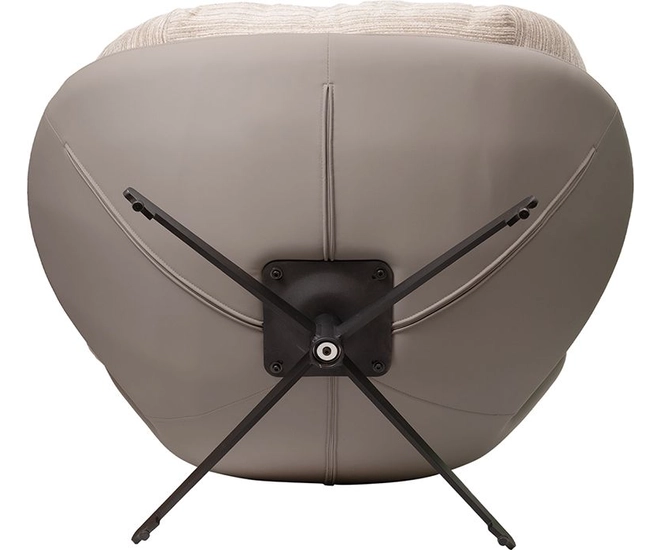 Кресло BLISS серый, экокожа, шенилл фото №13