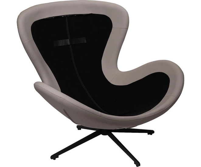 Кресло BLISS серый, экокожа, шенилл фото №14