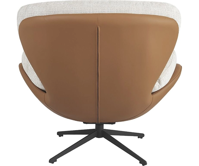 Кресло BLISS оранж/серый, экокожа, шенилл фото №6