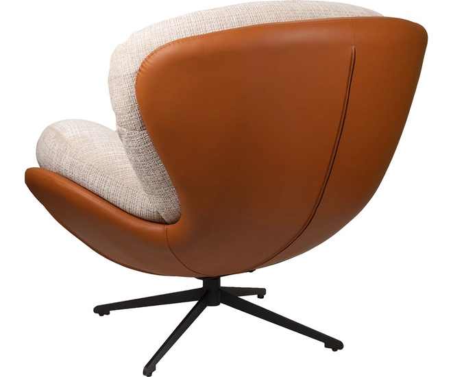 Кресло BLISS оранж/серый, экокожа, шенилл фото №7