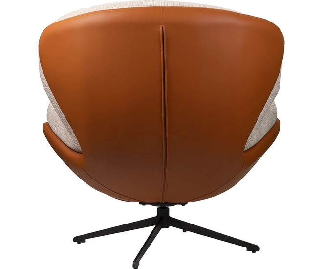 Кресло BLISS оранж/серый, экокожа, шенилл фото №8