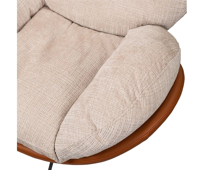 Кресло BLISS оранж/серый, экокожа, шенилл фото №9