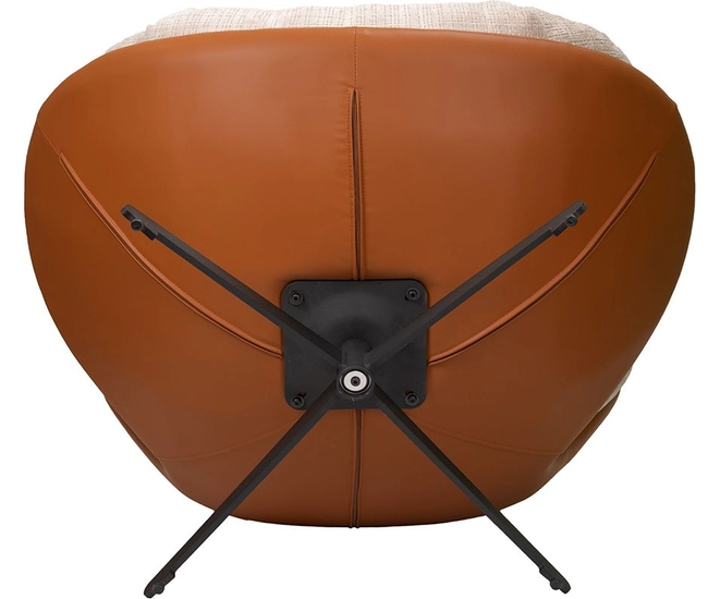 Кресло BLISS оранж/серый, экокожа, шенилл фото №12