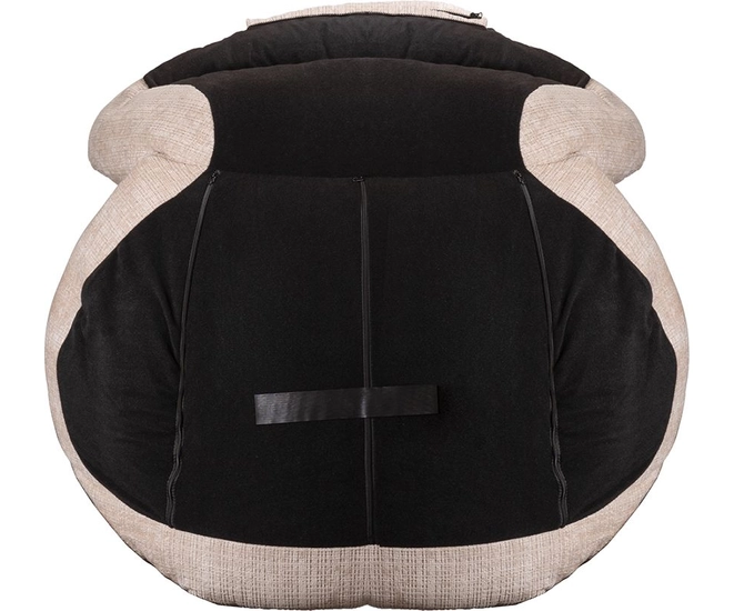 Кресло BLISS оранж/серый, экокожа, шенилл фото №17