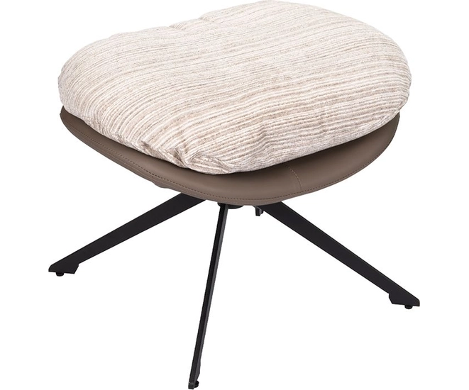 Оттоманка BLISS серый, экокожа, шенилл фото №2