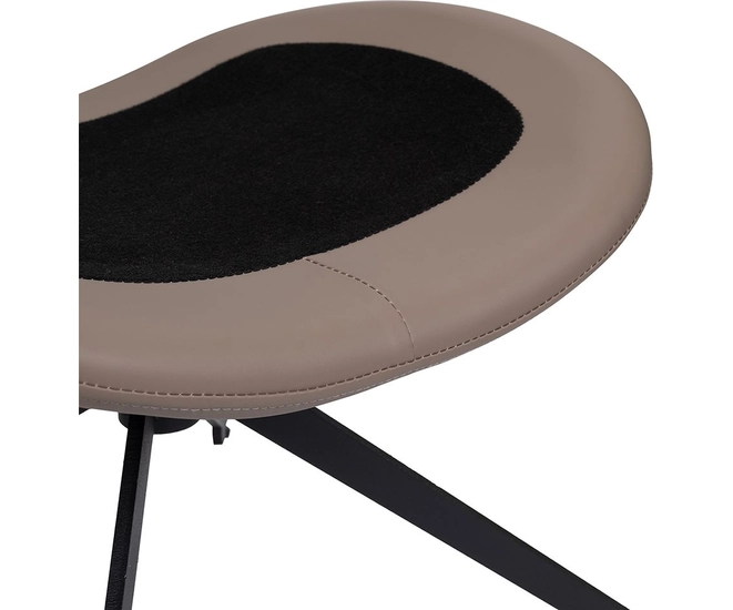 Оттоманка BLISS серый, экокожа, шенилл фото №7