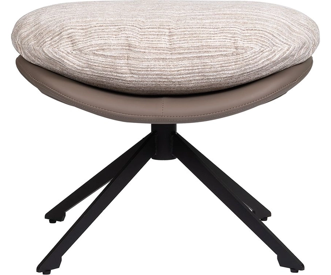 Оттоманка BLISS серый, экокожа, шенилл фото №1