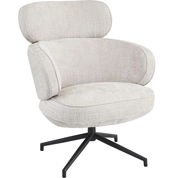 Кресло KING кремовый, шенилл