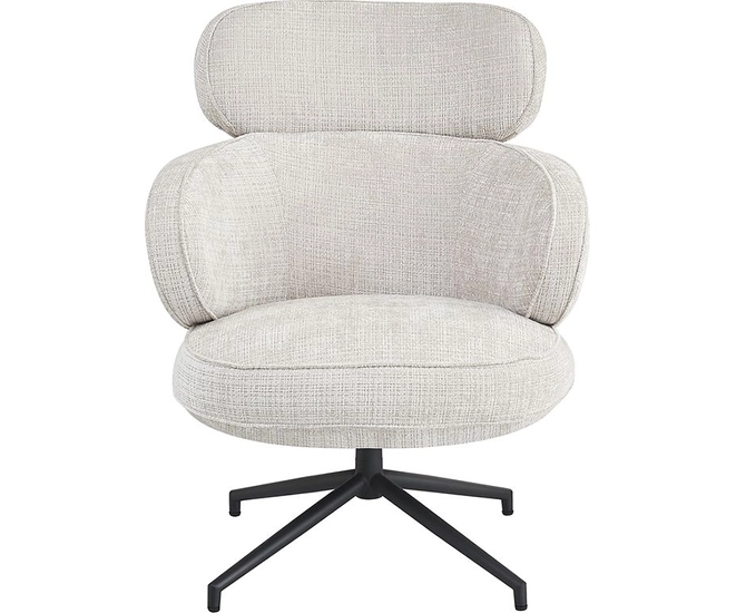 Кресло KING кремовый, шенилл фото №3