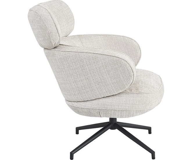 Кресло KING кремовый, шенилл фото №4