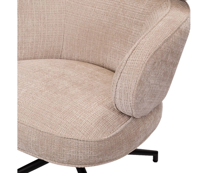 Кресло KING кремовый, шенилл фото №9