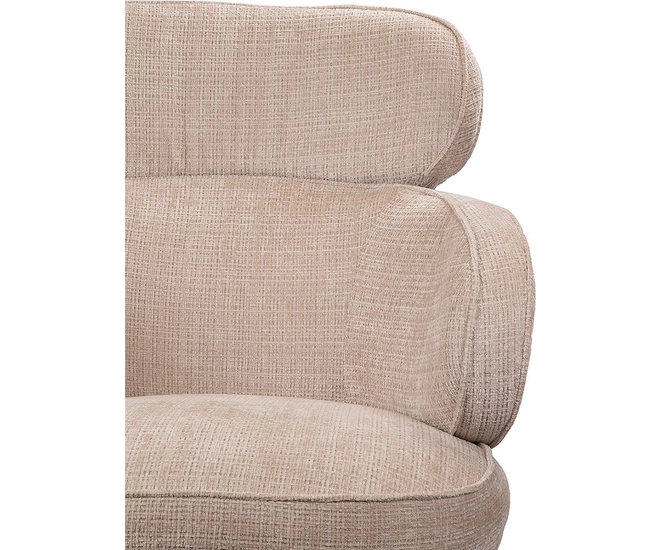 Кресло KING кремовый, шенилл фото №10