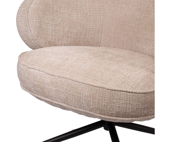 Кресло KING кремовый, шенилл фото №11