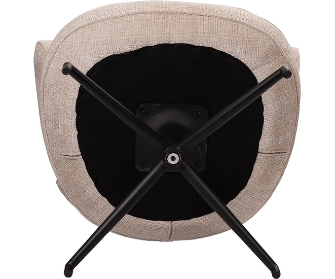 Кресло KING кремовый, шенилл фото №16