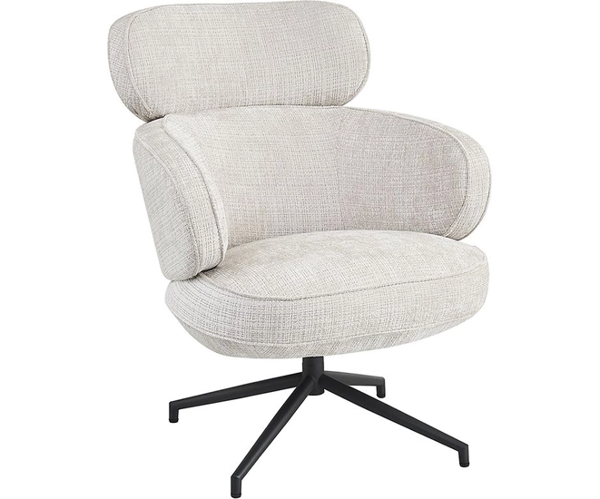 Кресло KING кремовый, шенилл фото №1