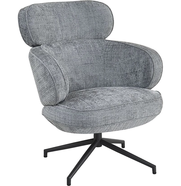 Кресло KING серый, шенилл