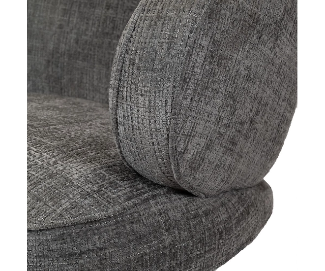 Кресло KING серый, шенилл фото №11