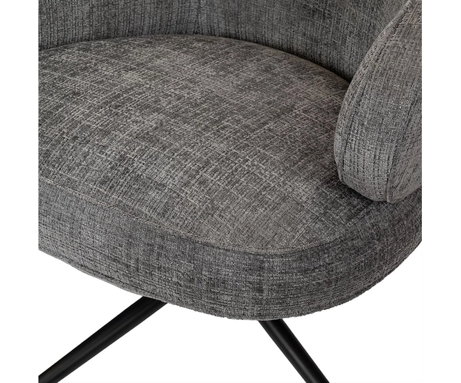 Кресло KING серый, шенилл фото №12