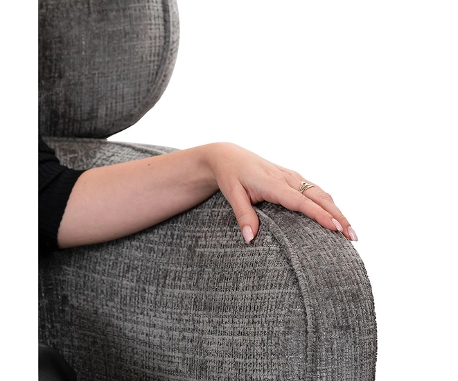 Кресло KING серый, шенилл фото №15