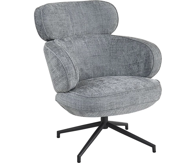 Кресло KING серый, шенилл фото №1