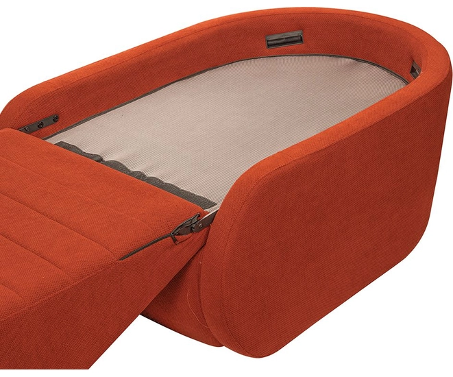 Кресло-кровать Fusion терракотовое фото №15