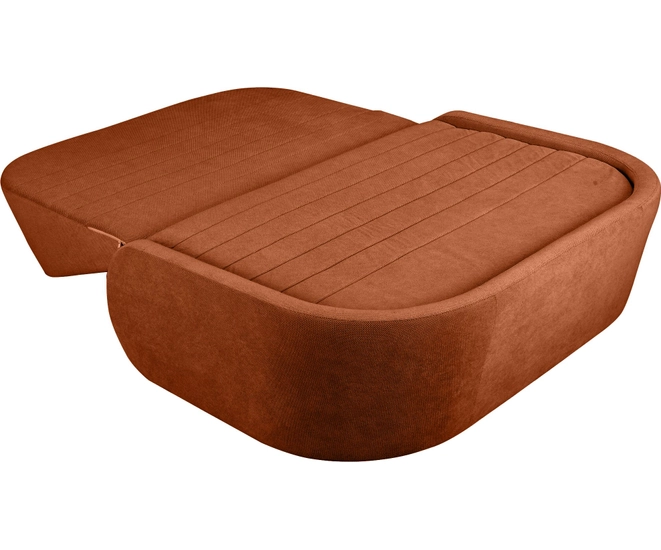 Диван Fusion двухместный раскладной терракотовый фото №4