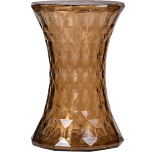 Стул-пуф Stone прозрачный янтарный