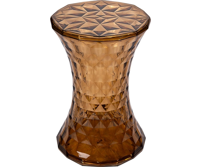 Стул-пуф Stone прозрачный янтарный фото №2