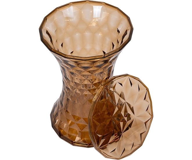 Стул-пуф Stone прозрачный янтарный фото №4