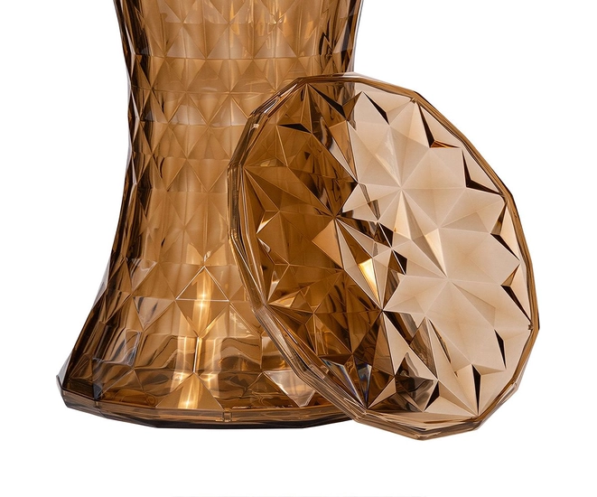 Стул-пуф Stone прозрачный янтарный фото №5